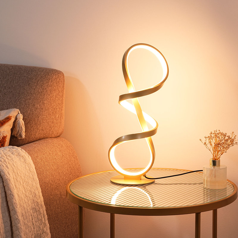 Wade Logan® Brecklyn Metal Novelty LED Table Lamp & Reviews | Wayfair